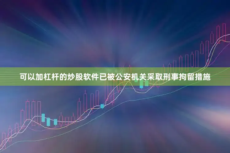 可以加杠杆的炒股软件已被公安机关采取刑事拘留措施